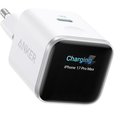 Anker Smart Display Charger (45 W, 1 Port), USB Ladegerät, Weiss Anker Smart Display Charger (45 W, 1 Port), USB Ladegerät, Weiss