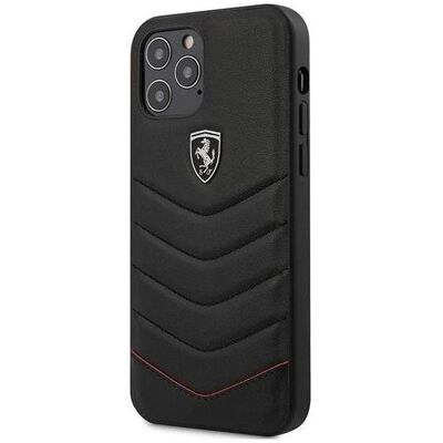 Acer Ferrari Hard Cover Off Track Quilted (Apple iPhone 12, Apple iPhone 12 Pro), Smartphone Hülle, Schwarz Acer Ferrari Hard Cover Off Track Quilted (Apple iPhone 12, Apple iPhone 12 Pro), Smartphone Hülle, Schwarz