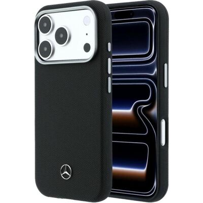 Mercedes Case Leather Semi Wrap Wood Effect MagSafe for iPhone 17 Pro Max black (Apple iPhone 17 Pro Max), Smartphone Hülle, Schwarz Mercedes Case Leather Semi Wrap Wood Effect MagSafe for iPhone 17 Pro Max black (Apple iPhone 17 Pro Max), Smartphone Hülle, Schwarz