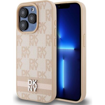 DKNY iPhone 15 Pro Pink Hülle mit Muster - Smartphone-Hülle DKNY iPhone 15 Pro Pink Hülle mit Muster - Smartphone-Hülle
