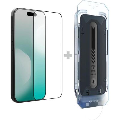 Nillkin Tempered Glass 2.5D CP+ PRO Schwarz für Apple iPhone 17 (mit Applikator) (Apple iPhone 17), Smartphone Schutzfolie, Schwarz Nillkin Tempered Glass 2.5D CP+ PRO Schwarz für Apple iPhone 17 (mit Applikator) (Apple iPhone 17), Smartphone Schutzfolie, Schwarz
