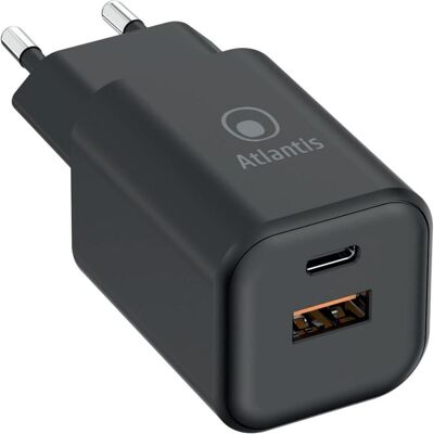 Atlantis Land USB-Ladegerät 65W 2 Ports Power (65 W), USB Ladegerät, Schwarz Atlantis Land USB-Ladegerät 65W 2 Ports Power (65 W), USB Ladegerät, Schwarz
