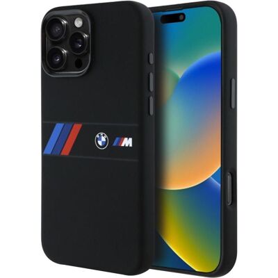 BMW iPhone 16 Pro Max Silikonhülle - MagSafe - Schwarz BMW iPhone 16 Pro Max Silikonhülle - MagSafe - Schwarz