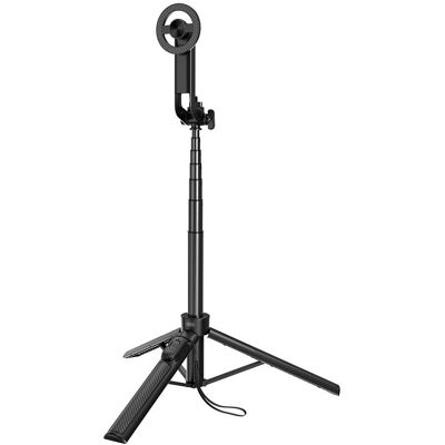 xO Selfie-Stick mit Bluetooth und Stativ SS30, schwarz, magnetisch für MagSafe, 123 cm, Selfie Stick, Schwarz xO Selfie-Stick mit Bluetooth und Stativ SS30, schwarz, magnetisch für MagSafe, 123 cm, Selfie Stick, Schwarz
