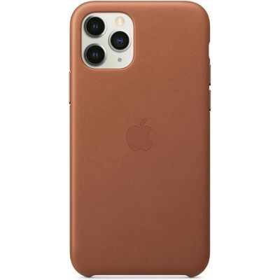 Leder Case (Apple iPhone 11 Pro), Smartphone Hülle, Braun Leder Case (Apple iPhone 11 Pro), Smartphone Hülle, Braun