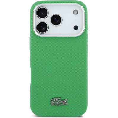 Lacoste PVC Iconic Petit Pique Metal Logo MagSafe Case for iPhone 17 Pro Green (Apple iPhone 17 Pro), Smartphone Hülle, Grün Lacoste PVC Iconic Petit Pique Metal Logo MagSafe Case for iPhone 17 Pro Green (Apple iPhone 17 Pro), Smartphone Hülle, Grün