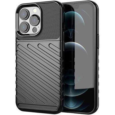 Hurtel Thunder Case Flexibel Robuste Panzer Handyhülle TPU Schutzhülle für iPhone 13 Pro schwarz (Apple iPhone 13 Pro), Smartphone Hülle, Schwarz Hurtel Thunder Case Flexibel Robuste Panzer Handyhülle TPU Schutzhülle für iPhone 13 Pro schwarz (Apple iPhone 13 Pro), Smartphone Hülle, Schwarz
