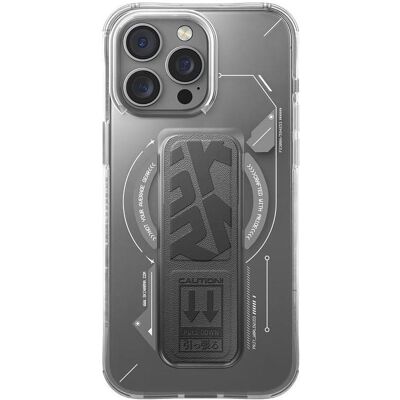 Skinarma case Helio iPhone 16 Pro 6.3" Magnetic Charging + Grip Stand titanium (Apple iPhone 16 Pro), Smartphone Hülle, Grau Skinarma case Helio iPhone 16 Pro 6.3" Magnetic Charging + Grip Stand titanium (Apple iPhone 16 Pro), Smartphone Hülle, Grau