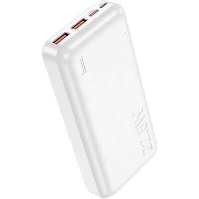 Hoco Externe Batterie Power Bank J101A PD 20W+Quick Charge 3.0 22,5W 20000mAh weiss (20000 mAh, 22.50 W, 74 Wh), Powerbank, Weiss Hoco Externe Batterie Power Bank J101A PD 20W+Quick Charge 3.0 22,5W 20000mAh weiss (20000 mAh, 22.50 W, 74 Wh), Powerbank, Weiss