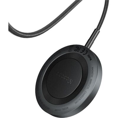 Mcdodo - Wireless Charger (CH-5490) - Magnetic, for iPhone, 15W, 1m - Black (15 W), Wireless Charger, Schwarz Mcdodo - Wireless Charger (CH-5490) - Magnetic, for iPhone, 15W, 1m - Black (15 W), Wireless Charger, Schwarz