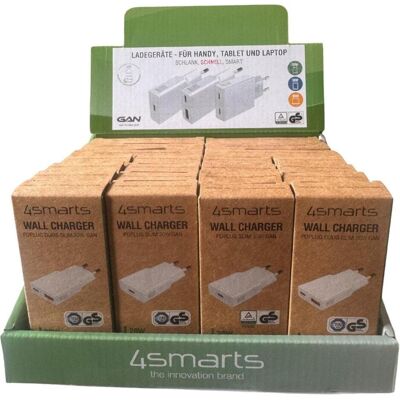 4smarts PDPlug Slim Multi Watt POS Set (65 W, 3 Ports), USB Ladegerät, Weiss 4smarts PDPlug Slim Multi Watt POS Set (65 W, 3 Ports), USB Ladegerät, Weiss