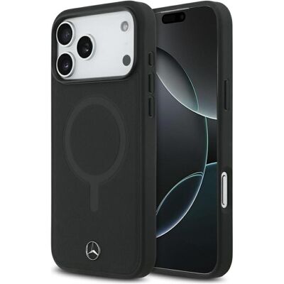Mercedes Etui Plain Smooth Leather MagSafe do iPhone 17 Pro Max czarny (Apple iPhone 17 Pro Max), Smartphone Hülle, Schwarz Mercedes Etui Plain Smooth Leather MagSafe do iPhone 17 Pro Max czarny (Apple iPhone 17 Pro Max), Smartphone Hülle, Schwarz