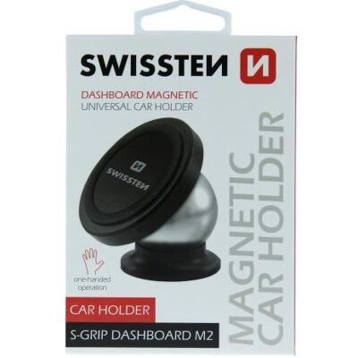 Swissten Magnetische Autohalterung S-GRIP Dashboard M2, Smartphone Halterung, Schwarz Swissten Magnetische Autohalterung S-GRIP Dashboard M2, Smartphone Halterung, Schwarz