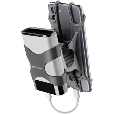 Newrban Cellularline Handy Lenkradhalterung mit Powerbank Case Black, Smartphone Halterung, Schwarz Newrban Cellularline Handy Lenkradhalterung mit Powerbank Case Black, Smartphone Halterung, Schwarz