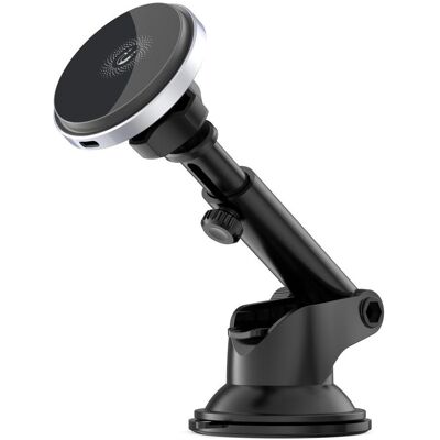 xO Autohalterung CX017 Magnet mit induktivem Laden schwarz 15W mit Saugnapf, Smartphone Halterung, Schwarz xO Autohalterung CX017 Magnet mit induktivem Laden schwarz 15W mit Saugnapf, Smartphone Halterung, Schwarz