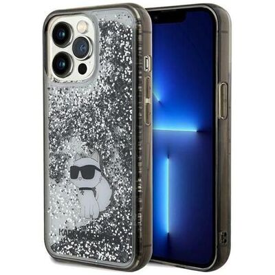 Karl Lagerfeld Liquid Glitter Hülle für iPhone 13 Pro Max - Transparent Karl Lagerfeld Liquid Glitter Hülle für iPhone 13 Pro Max - Transparent