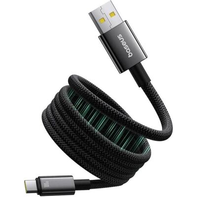 Baseus Tungsten (P10319805111-02) Magnetisches Ladekabel USB-A/USB-C 100W 1m schwarz (1 m, USB 1.0, 100 W), USB Kabel Baseus Tungsten (P10319805111-02) Magnetisches Ladekabel USB-A/USB-C 100W 1m schwarz (1 m, USB 1.0, 100 W), USB Kabel