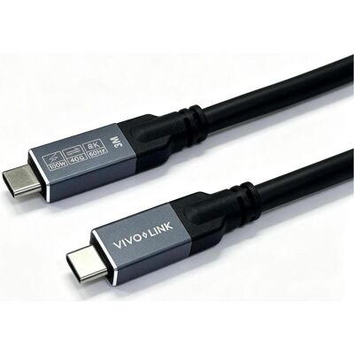 Vivolink USB-C to USB-C Cable 3m - (3 m, USB 4, 100 W), USB Kabel Vivolink USB-C to USB-C Cable 3m - (3 m, USB 4, 100 W), USB Kabel