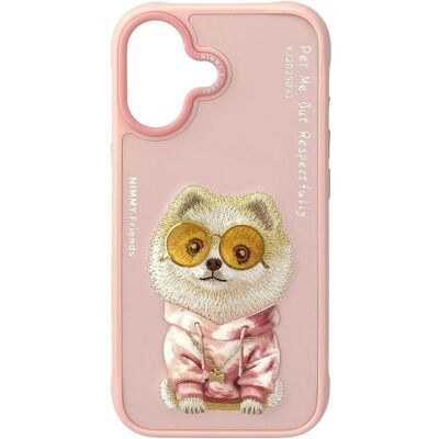 Audi Etui Nimmy Glasses Cool Dog do iPhone 17 różowy (Apple iPhone 17), Smartphone Hülle, Pink Audi Etui Nimmy Glasses Cool Dog do iPhone 17 różowy (Apple iPhone 17), Smartphone Hülle, Pink