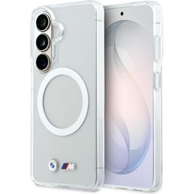 BMW Case IML Shockproof Metal Logo MagSafe for Samsung Galaxy S26 transparent (Samsung Galaxy S26), Smartphone Hülle, Transparent BMW Case IML Shockproof Metal Logo MagSafe for Samsung Galaxy S26 transparent (Samsung Galaxy S26), Smartphone Hülle, Transparent