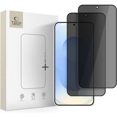 Tech-Protect Glass Spy+ 2-Pack Privatglas Galaxy S26+ Plus Privatsphäre (2 Stk., Samsung Galaxy S26+), Smartphone Schutzfolie, Transparent Tech-Protect Glass Spy+ 2-Pack Privatglas Galaxy S26+ Plus Privatsphäre (2 Stk., Samsung Galaxy S26+), Smartphone Schutzfolie, Transparent