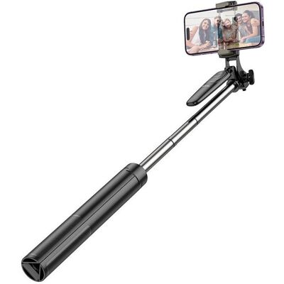 Hoco BT Selfie Stick And Tripod Stand K19 Soul Live Broadcast, Universal, Schwarz, Selfie Stick, Schwarz Hoco BT Selfie Stick And Tripod Stand K19 Soul Live Broadcast, Universal, Schwarz, Selfie Stick, Schwarz