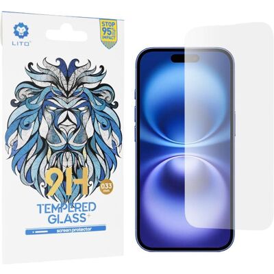 Lito - 2.5D Classic Glass - iPhone 16 - Clear (Apple iPhone 16), Smartphone Schutzfolie, Transparent Lito - 2.5D Classic Glass - iPhone 16 - Clear (Apple iPhone 16), Smartphone Schutzfolie, Transparent