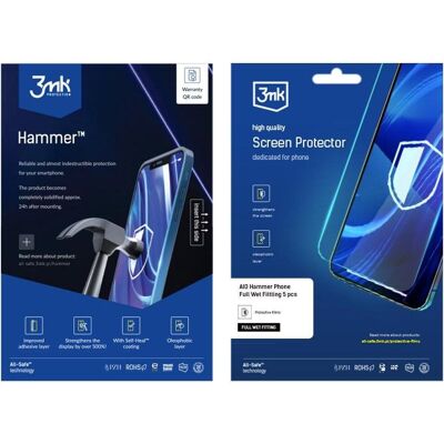 3MK All-In-One Hammer Phone mokry montaż 5 szt., Weiteres Smartphone Zubehör 3MK All-In-One Hammer Phone mokry montaż 5 szt., Weiteres Smartphone Zubehör
