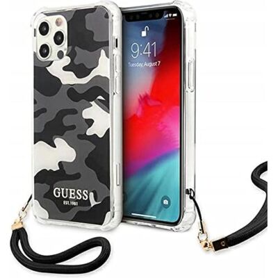 Guess Guhcp12lksarbk Graue Camouflage Hülle für iPhone 12 Pro Max Guess Guhcp12lksarbk Graue Camouflage Hülle für iPhone 12 Pro Max