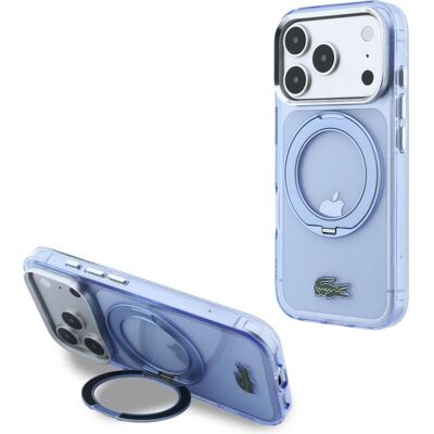 Lacoste Etui IML Glossy Finish with Ring Stand MagSafe do iPhone 18 Pro Max / 17 Pro Max niebieski (Apple iPhone 17 Pro Max), Smartphone Hülle, Blau Lacoste Etui IML Glossy Finish with Ring Stand MagSafe do iPhone 18 Pro Max / 17 Pro Max niebieski (Apple iPhone 17 Pro Max), Smartphone Hülle, Blau