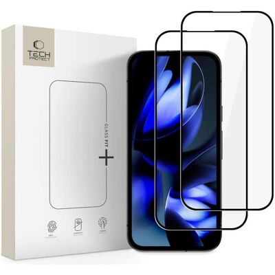Tech-Protect GLAS FIT+ 2-PAK GOOGLE PIXEL 9A / 10A SCHWARZ (2 Stk., Google Pixel 10a, Google Pixel 9a), Smartphone Schutzfolie, Schwarz Tech-Protect GLAS FIT+ 2-PAK GOOGLE PIXEL 9A / 10A SCHWARZ (2 Stk., Google Pixel 10a, Google Pixel 9a), Smartphone Schutzfolie, Schwarz