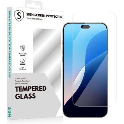 SiGN Screen Protector in Tempered Glass for iPhone 17 Pro (Apple iPhone 17 Pro), Smartphone Schutzfolie SiGN Screen Protector in Tempered Glass for iPhone 17 Pro (Apple iPhone 17 Pro), Smartphone Schutzfolie