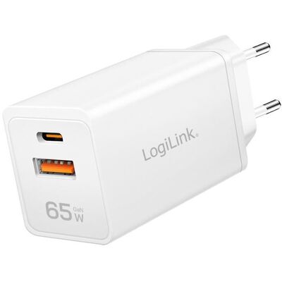 LogiLink PA0371 Weiß 65W Schnellladegerät - Mobilgerät-Ladegerät LogiLink PA0371 Weiß 65W Schnellladegerät - Mobilgerät-Ladegerät