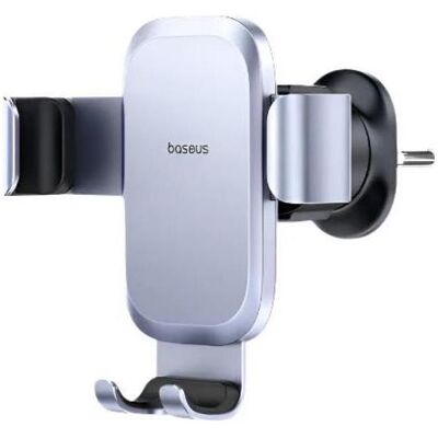 Baseus Metal Age Go Schwerkraft-Auto-Lüftungsschlitzhalterung, Smartphone Halterung, Grau, Silber Baseus Metal Age Go Schwerkraft-Auto-Lüftungsschlitzhalterung, Smartphone Halterung, Grau, Silber