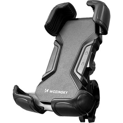 Wozinsky strong phone holder for the handlebar of a bicycle, motorcycle, scooters black (WBHBK6), Smartphone Halterung, Schwarz Wozinsky strong phone holder for the handlebar of a bicycle, motorcycle, scooters black (WBHBK6), Smartphone Halterung, Schwarz