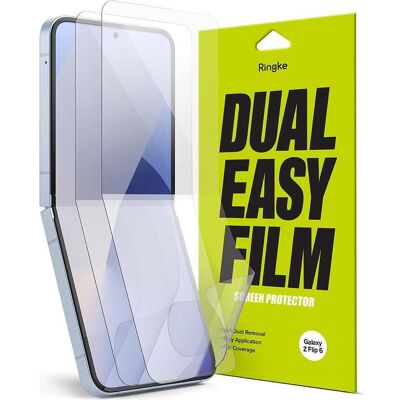 Ringke Screen Protector for Galaxy Z Flip 6 DUAL EASY FILM 2 pack (2 Stk., Samsung Galaxy Z Flip6, Samsung Galaxy Z Flip7 FE), Smartphone Schutzfolie, Transparent Ringke Screen Protector for Galaxy Z Flip 6 DUAL EASY FILM 2 pack (2 Stk., Samsung Galaxy Z Flip6, Samsung Galaxy Z Flip7 FE), Smartphone Schutzfolie, Transparent
