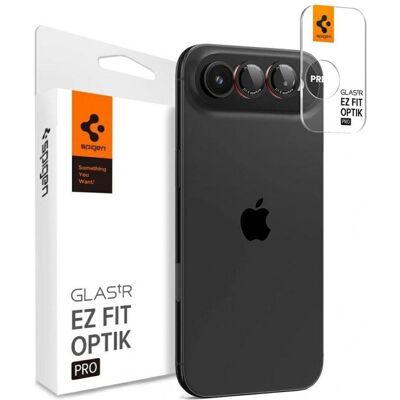 Spigen - Optik.tR EZ Fit Pro Camera Glass (2 pack) - iPhone 17 Air - Black (2 Stk., Apple iPhone 17), Smartphone Schutzfolie, Transparent, Schwarz Spigen - Optik.tR EZ Fit Pro Camera Glass (2 pack) - iPhone 17 Air - Black (2 Stk., Apple iPhone 17), Smartphone Schutzfolie, Transparent, Schwarz