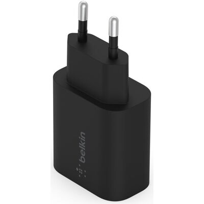 Belkin Netzladegerät USB-C 25W PD 3.0 schwarz WCA004vfBK (25 W, 1 Port), USB Ladegerät, Schwarz Belkin Netzladegerät USB-C 25W PD 3.0 schwarz WCA004vfBK (25 W, 1 Port), USB Ladegerät, Schwarz