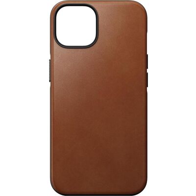 Nomad Back Cover Modern Leather iPhone 14 Hellbraun (Apple iPhone 14), Smartphone Hülle, Braun Nomad Back Cover Modern Leather iPhone 14 Hellbraun (Apple iPhone 14), Smartphone Hülle, Braun