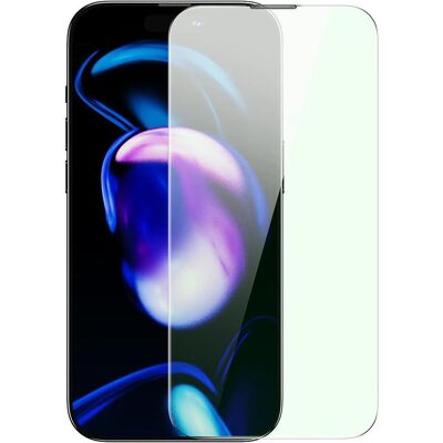 Baseus Full Screen Tempered Glass for iPhone 14 Pro with Anti Blue Light Filter and 0.3mm Speaker Co (Apple iPhone 14 Pro), Smartphone Schutzfolie, Transparent Baseus Full Screen Tempered Glass for iPhone 14 Pro with Anti Blue Light Filter and 0.3mm Speaker Co (Apple iPhone 14 Pro), Smartphone Schutzfolie, Transparent