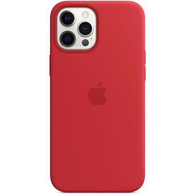 Silikon Case mit MagSafe (Apple iPhone 12 Pro Max), Smartphone Hülle, Rot Silikon Case mit MagSafe (Apple iPhone 12 Pro Max), Smartphone Hülle, Rot