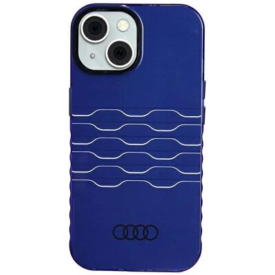 Audi IML MagSafe Case iPhone 15 / 14 / 13 6.1" niebieski/navy blue hardcase AU-IMLMIP15-A6/D3-BE (Apple iPhone 15), Smartphone Hülle, Blau Audi IML MagSafe Case iPhone 15 / 14 / 13 6.1" niebieski/navy blue hardcase AU-IMLMIP15-A6/D3-BE (Apple iPhone 15), Smartphone Hülle, Blau