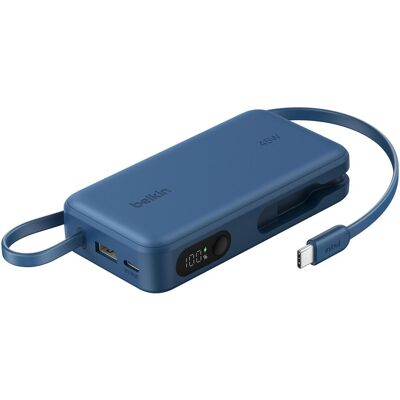 Belkin Boostcharge Pwrbank W/ Display (10000 mAh, 45 W, 37 Wh), Powerbank, Blau Belkin Boostcharge Pwrbank W/ Display (10000 mAh, 45 W, 37 Wh), Powerbank, Blau