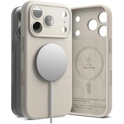 Ringke Silicone Magnetic Magsafe Iphone 18 Pro Max Stone (Apple iPhone 18 Pro Max), Smartphone Hülle, Beige Ringke Silicone Magnetic Magsafe Iphone 18 Pro Max Stone (Apple iPhone 18 Pro Max), Smartphone Hülle, Beige