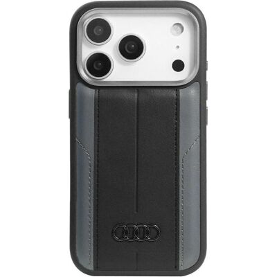 Audi Case A6 Synthetic Leather MagSafe for iPhone 17 Pro black (Apple iPhone 17 Pro), Smartphone Hülle, Grau, Schwarz Audi Case A6 Synthetic Leather MagSafe for iPhone 17 Pro black (Apple iPhone 17 Pro), Smartphone Hülle, Grau, Schwarz