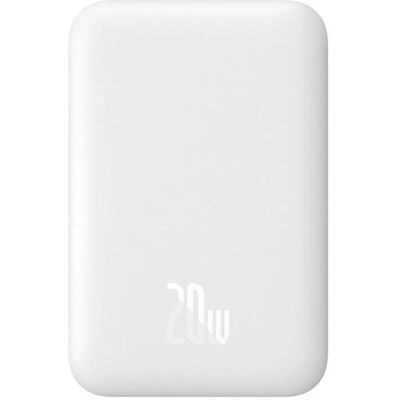 Baseus Powerbank Airpow 6000mAh 20W magnetyczny z kablem Simple USB-C - USB-C 30cm - biały (6000 mAh, 20 W), Powerbank, Weiss Baseus Powerbank Airpow 6000mAh 20W magnetyczny z kablem Simple USB-C - USB-C 30cm - biały (6000 mAh, 20 W), Powerbank, Weiss