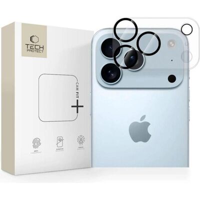 Tech-Protect Cam Fit+ Kameraabdeckung für iPhone 17 Pro – Transparent (1 Stk., Apple iPhone 17 Pro), Smartphone Schutzfolie, Transparent Tech-Protect Cam Fit+ Kameraabdeckung für iPhone 17 Pro – Transparent (1 Stk., Apple iPhone 17 Pro), Smartphone Schutzfolie, Transparent