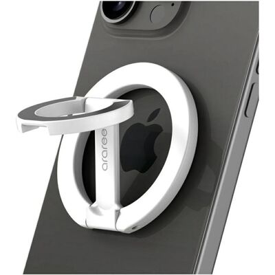 Araree Ring stand A-Ring MagSafe GripTok white, Smartphone Halterung, Weiss Araree Ring stand A-Ring MagSafe GripTok white, Smartphone Halterung, Weiss