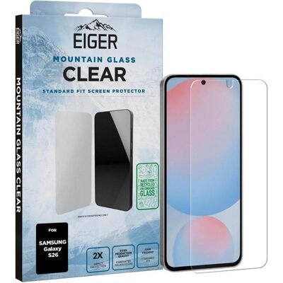 Eiger Mountain Glass Clear (1 Stk., Samsung Galaxy S26), Smartphone Schutzfolie, Transparent Eiger Mountain Glass Clear (1 Stk., Samsung Galaxy S26), Smartphone Schutzfolie, Transparent