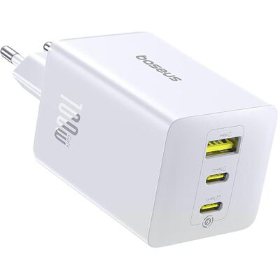 Baseus EnerFill FE11 (100 W, 3 Ports), USB Ladegerät, Weiss Baseus EnerFill FE11 (100 W, 3 Ports), USB Ladegerät, Weiss